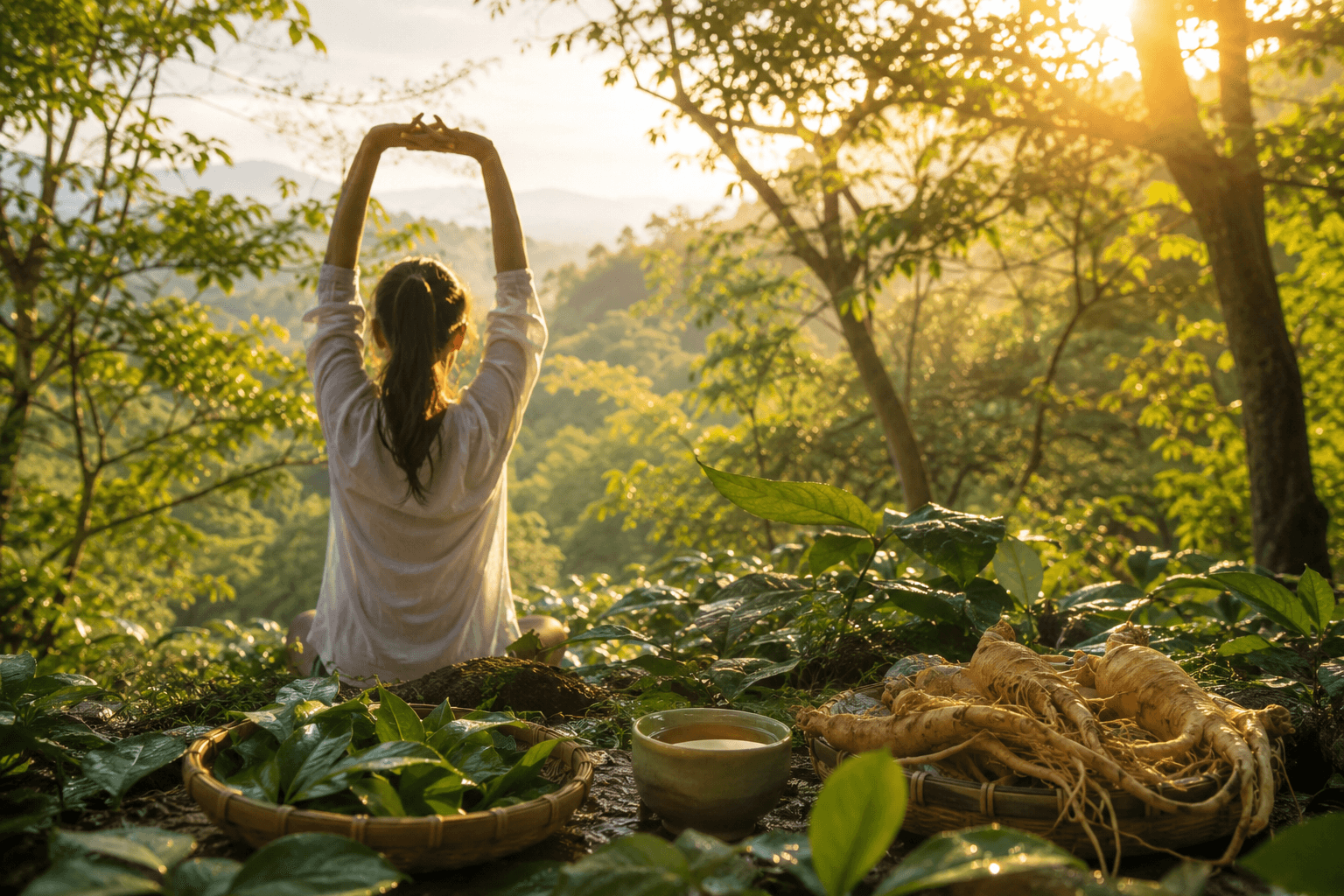 Scène naturelle apaisante évoquant la vitalité et le retour de l énergie