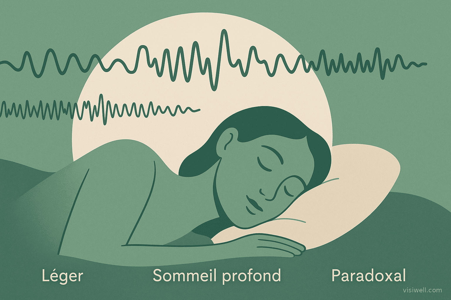 Illustration article : Quels sont les différents cycles du sommeil ?