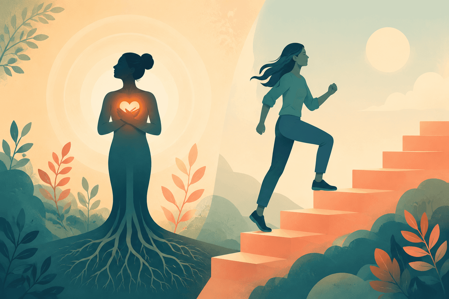 Illustration de la distinction entre estime de soi et confiance en soi