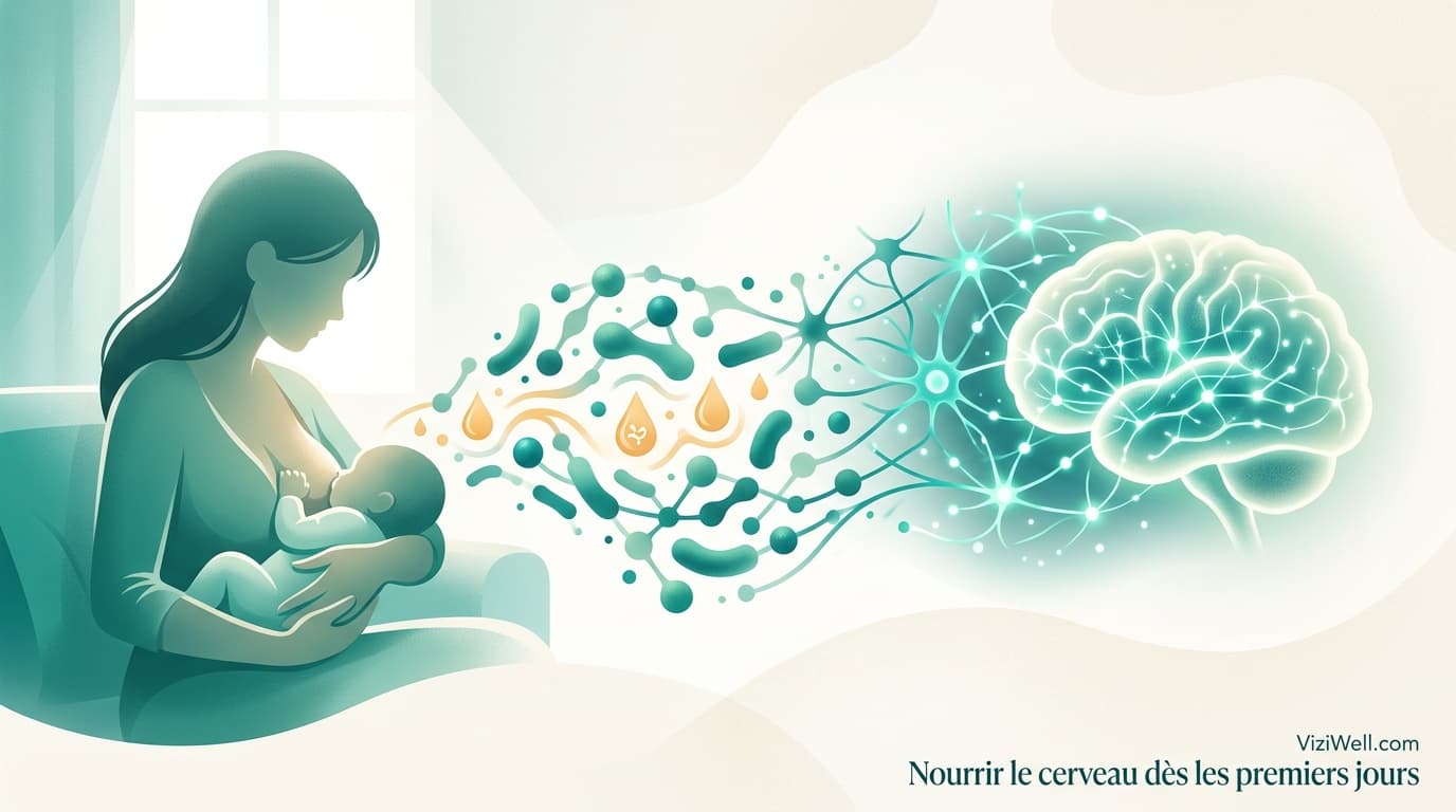 Illustration article : Axe microbiome-intestin-cerveau : impact sur le développement cérébral et la santé mentale
